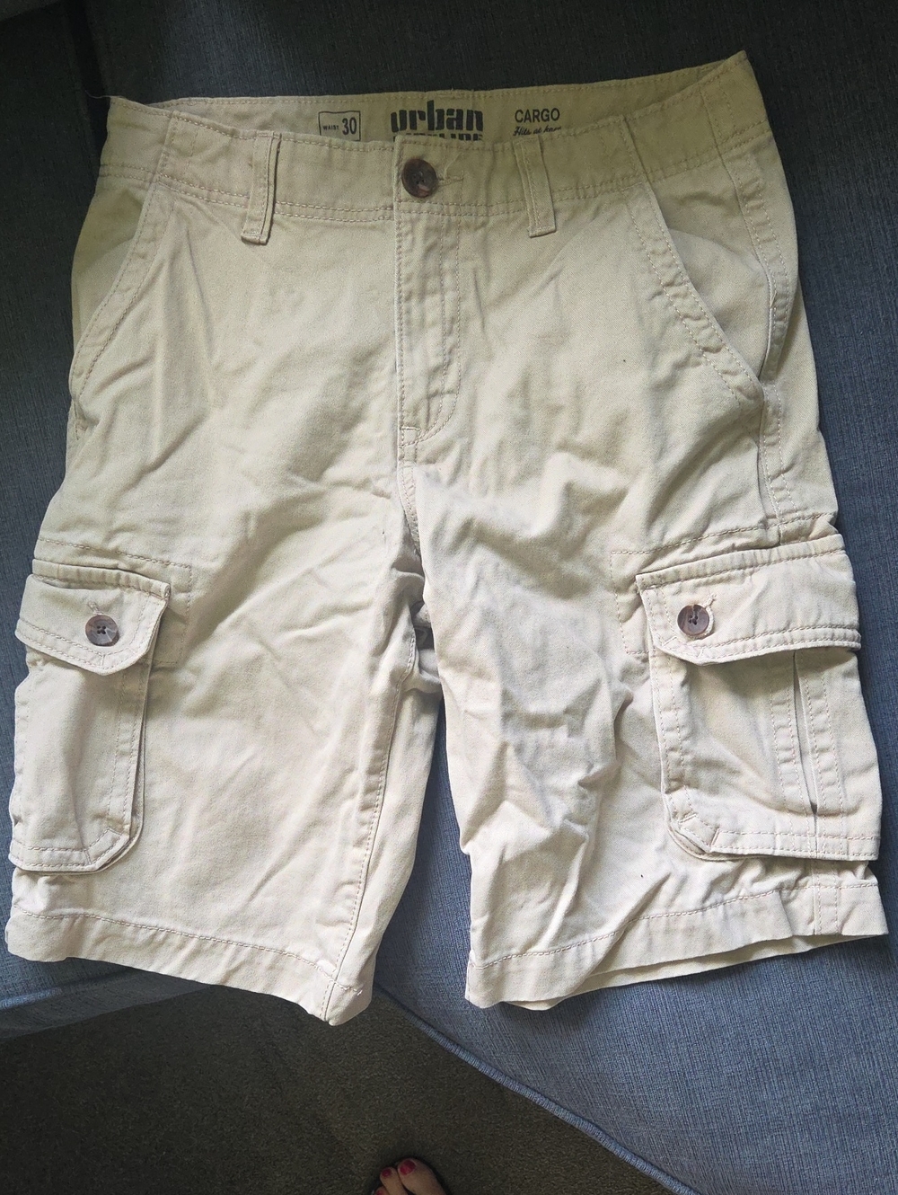 urban pipeline Beige Cargo Shorts